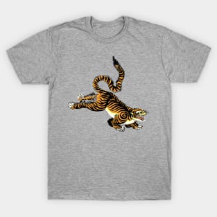 Leaping and Jumping Japanese Tiger T-Shirt